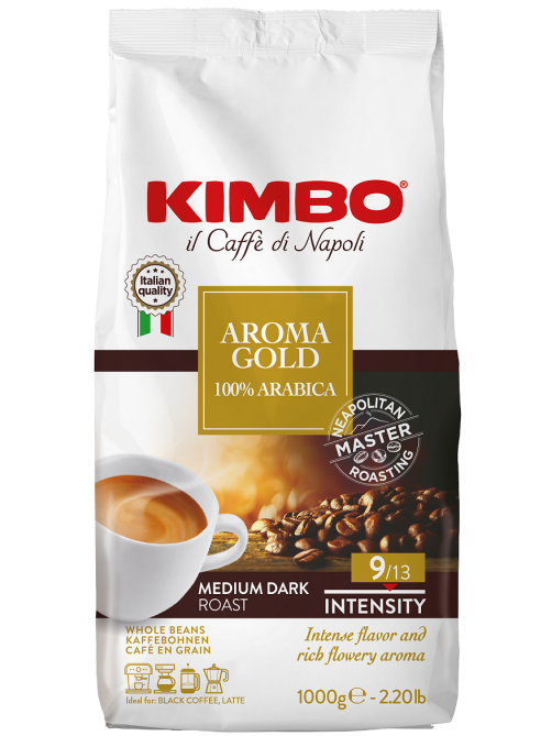 Кофе Kimbo Aroma Gold Arabica в зернах, 1кг