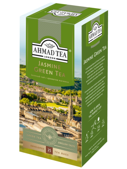 Чай Ahmad Tea Jasmine Green Tea зеленый с жасмином (2г х 25шт), 50г