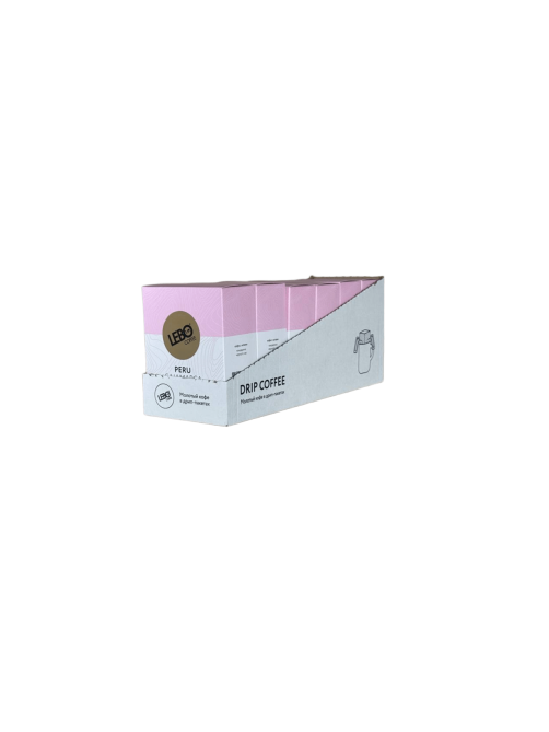 Кофе Lebo Mono Peru молотый дрип-пакеты (10.5г x 6шт), 63г