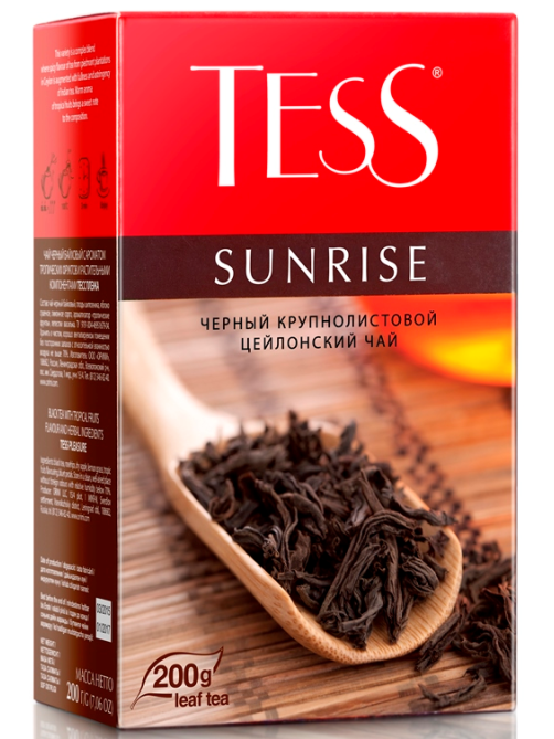 Чай Tess Sunrise черный листовой, 200г