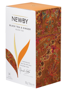 Чай черный Newby Имбирь пакетированный (2г x 25шт), 50г
