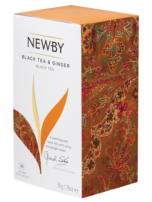 Чай черный Newby Имбирь пакетированный (2г x 25шт), 50г