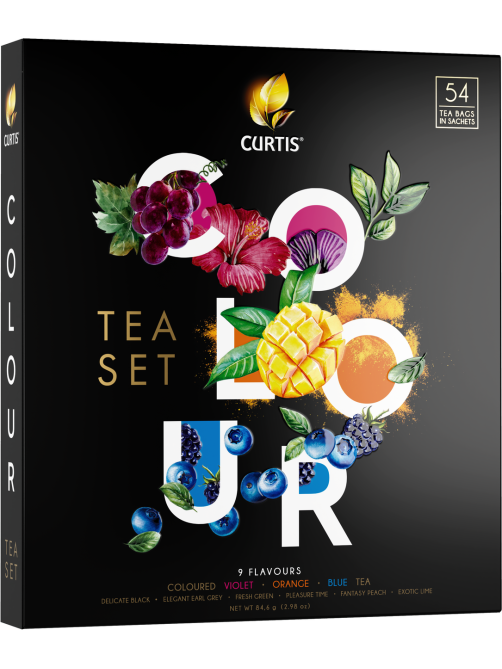 Чай подарочный Curtis Colour набор пакетированный (1.5г x 54шт), 81г