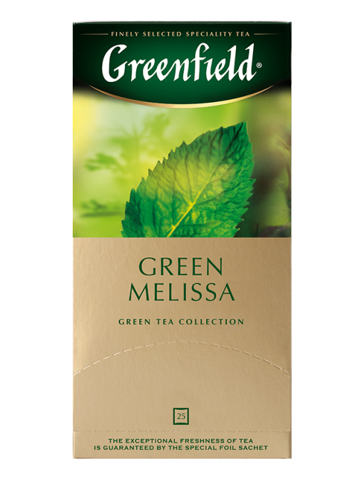 Чай Greenfield Green Melissa зеленый (1.5г х 25 пак), 38г