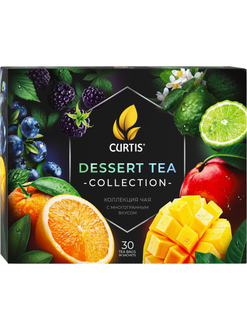Чай Curtis Dessert Tea Collection ассорти 6 вкусов, 30шт
