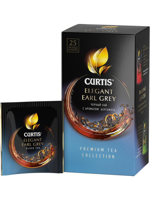 Чай черный Curtis Elegant Earl Grey пакетированный (1.7г x 25шт), 42.5г