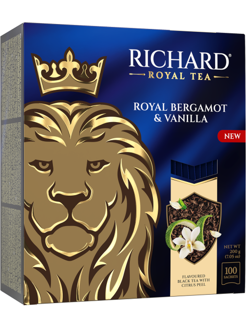 Чай черный Richard с бергамотом и цитрусом (2г x 100шт), 200г
