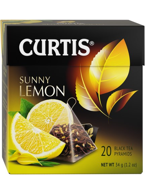Чай Curtis Sunny Lemon черный ароматизированный (1.7г х 20шт), 34г