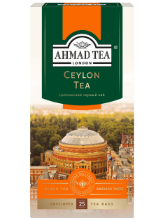 Чай черный Ahmad Tea Цейлонский (2г x 25шт), 50г