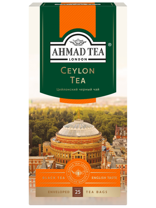 Чай черный Ahmad Tea Цейлонский (2г x 25шт), 50г