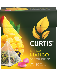 Чай Curtis Delicate mango в пирамидках (1.8г х 20шт), 36г