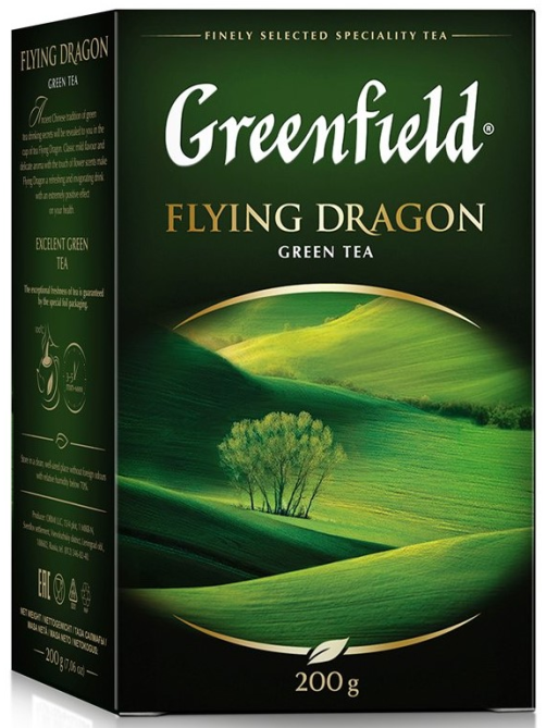 Чай Greenfield Flying Dragon зеленый листовой, 200г