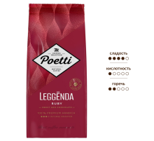 Кофе Poetti Leggenda Ruby в зернах, 1кг