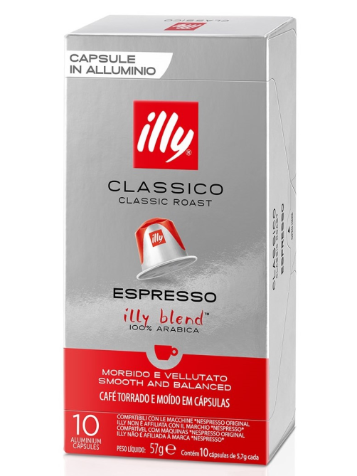 Кофе в капсулах Illy Classico для кофемашин Nespresso 10шт, 57г