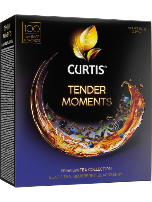 Чай черный Curtis Tender Moments пакетированный (1.5г x 100шт), 150г
