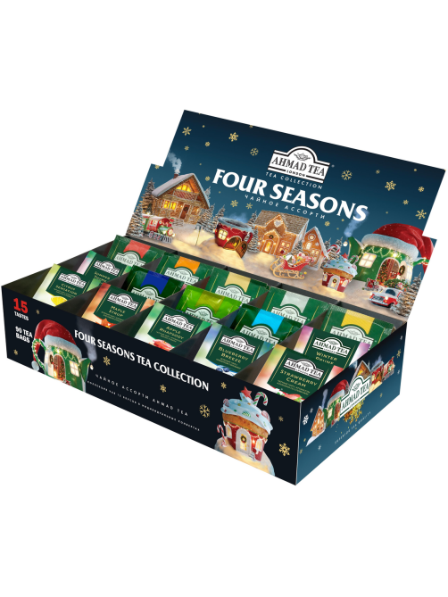 Чай подарочный Ahmad Tea Four Season's Tea Collection ассорти 15 вкусов (2г х 90шт), 180г