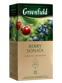 Чай зеленый Greenfield Berry Sonata (1.5г x 25шт), 37,5г
