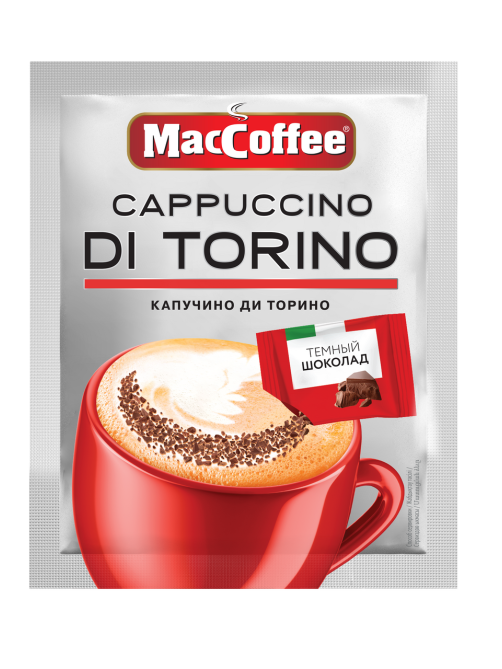 Напиток кофейный MacCoffee Cappuccino Di Torino 3в1 растворимый, 25.5г x 20 шт