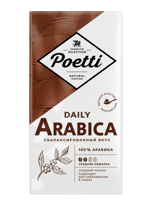 Кофе Poetti Arabica молотый, 250г