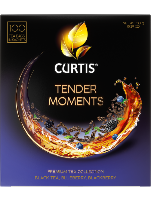 Чай черный Curtis Tender Moments пакетированный (1.5г x 100шт), 150г