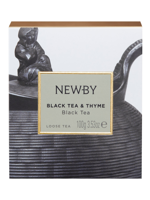 Чай черный Newby с чабрецом листовой, 100г