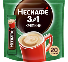 Напиток кофейный Нескафе Крепкий 3в1 20 пакетиков, 290г