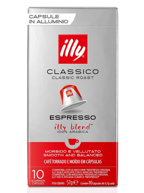 Кофе в капсулах Illy Classico для кофемашин Nespresso 10шт, 57г