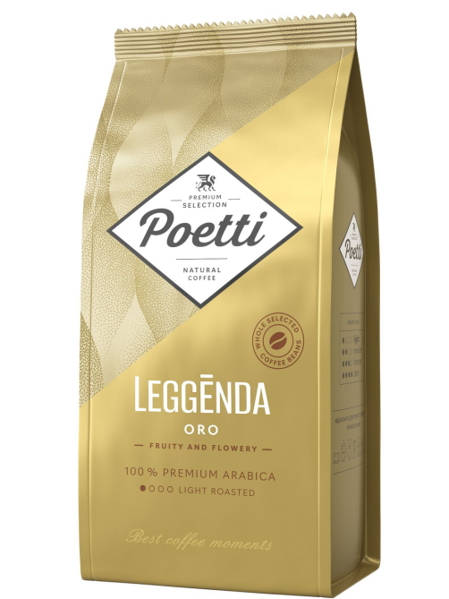 Кофе Poetti Leggenda Oro в зернах, 1кг