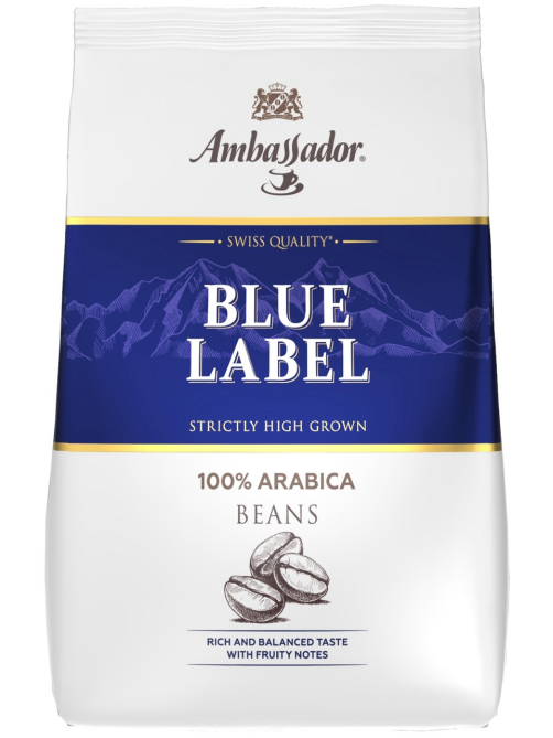 Кофе Ambassador Blue Label в зернах, 1кг