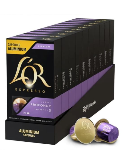 Кофе в капсулах L’or Эспрессо Лунго Профондо для кофемашин Nespresso 10шт, 52г x 10 шт