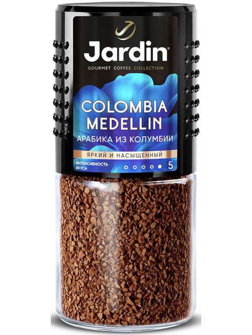Кофе Jardin Colombia Medellin натуральный растворимый сублимированный, 95г