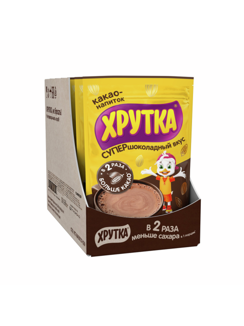 Какао-напиток Хрутка Супершоколадный вкус быстрорастворимый, 200г
