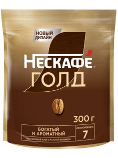 Кофе Нескафе Голд растворимый, 300г