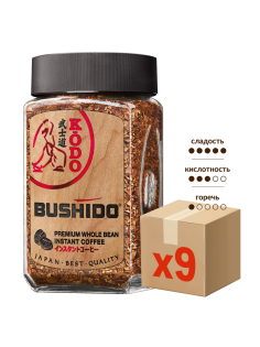 Кофе Bushido Kodo растворимый, 95г x 9 шт