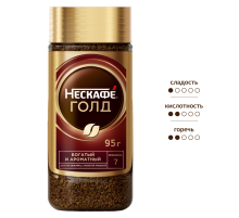 Кофе Нескафе Голд растворимый, 95г