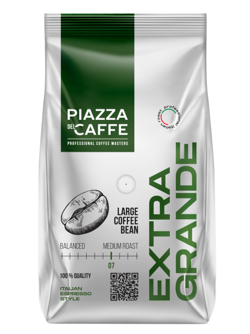 Кофе Piazza del Caffe Extra Granse зерновой, 800г