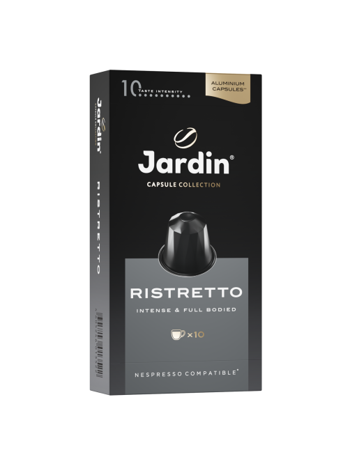 Кофе в капсулах Jardin Ristretto Intense&Full Bodied для кофемашин Nespresso 10шт, 50г