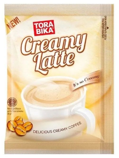 Кофе Torabika Creamy Latte растворимый (30г x 20шт), 600г
