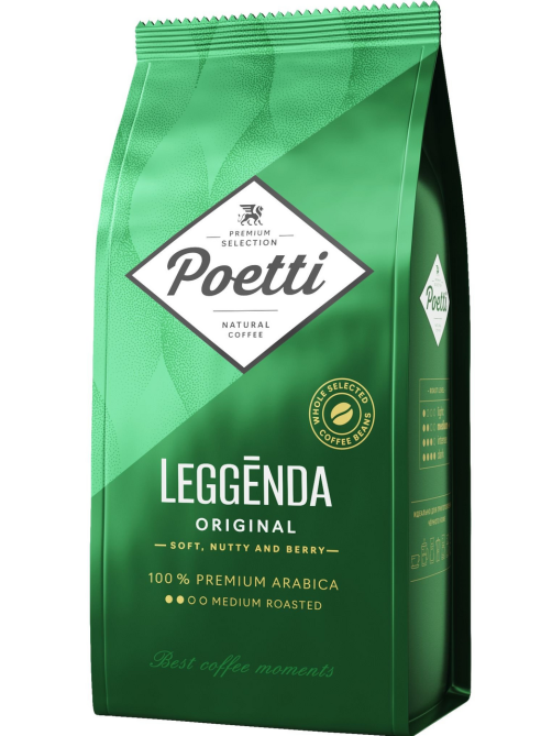 Кофе Poetti Leggenda Original в зернах, 1кг