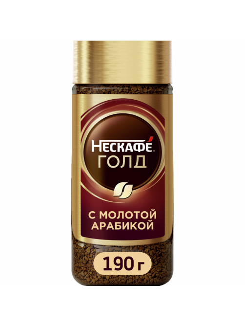 Кофе Нескафе Голд растворимый, 190г