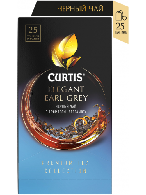 Чай черный Curtis Elegant Earl Grey пакетированный (1.7г x 25шт), 42.5г