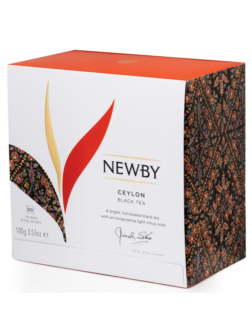 Чай Newby Ceylon черный (2г x 50шт), 100г
