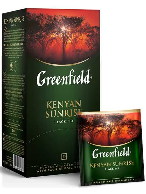 Чай Greenfield Kenyan Sunrise черный байховый (2г х 25 пак), 50г