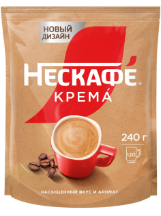 Кофе Нескафе Классик Крема растворимый, 240г