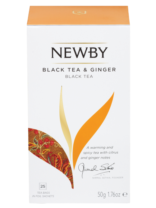 Чай черный Newby Имбирь пакетированный (2г x 25шт), 50г