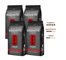 Кофе Egoiste Arabica натуральный жареный в зернах, 1кг x 4 шт