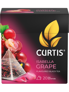 Чай Curtis Isabella Grape черный пирамидки (1.8г x 20шт), 36г