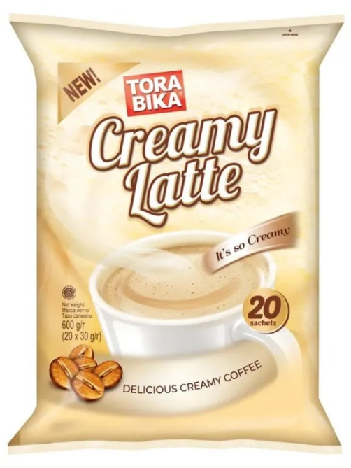 Кофе Torabika Creamy Latte растворимый (30г x 20шт), 600г