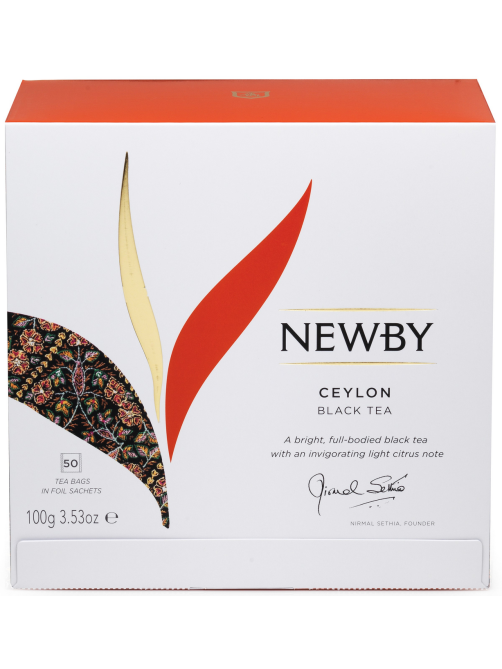 Чай Newby Ceylon черный (2г x 50шт), 100г