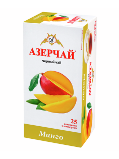 Чай черный Азерчай Манго байховый (1.8г x 25шт), 45г